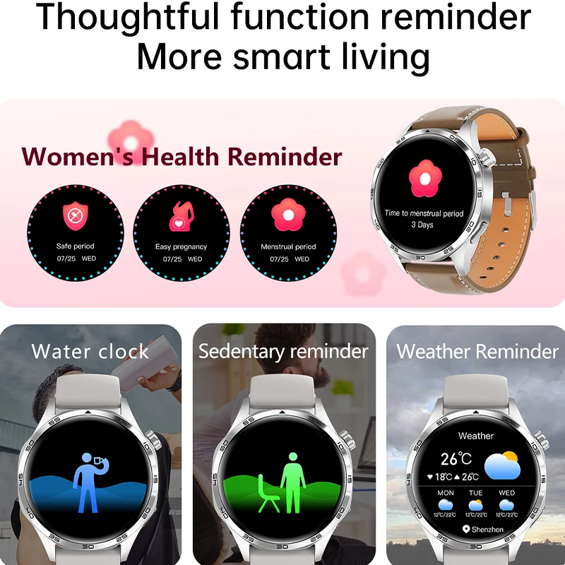 GT5 PRO Smart Watch Men Watch 5 Pro AMOLED HD Screen Bluetooth Call GPS Trajectory NFC Heart Rate Compass SmartWatches 2024 New GT5 PRO Smart Watch Men Watch 5 Pro AMOLED HD Screen Bluetooth Call GPS Trajectory NFC Heart Rate Compass SmartWatches 2024 New