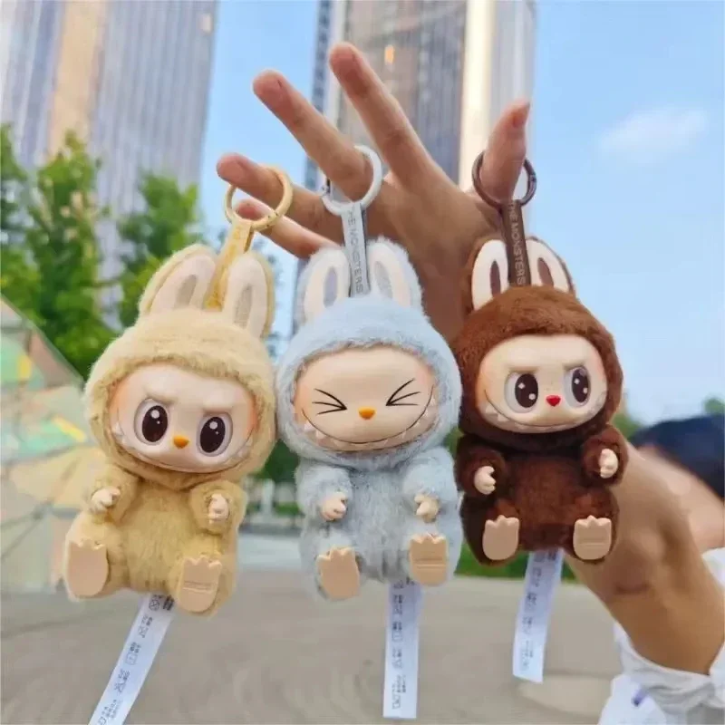 High Quality Macaron Second Generation Monster Labubu Sitting Party Vinyl Plush Blind Box Decoration Surprise Box Doll Birthday