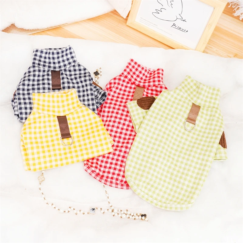 Soft Cotton Pet Dog Clothes Warm Dog Plaid Shirt Luxury Puppy Pullover Autumn Cat Shirt Cute Solid Pet Costume Chihuahua Clothes Soft Cotton Pet Dog Clothes Warm Dog Plaid Shirt Luxury Puppy Pullover Autumn Cat Shirt Cute Solid Pet Costume Chihuahua Clothes