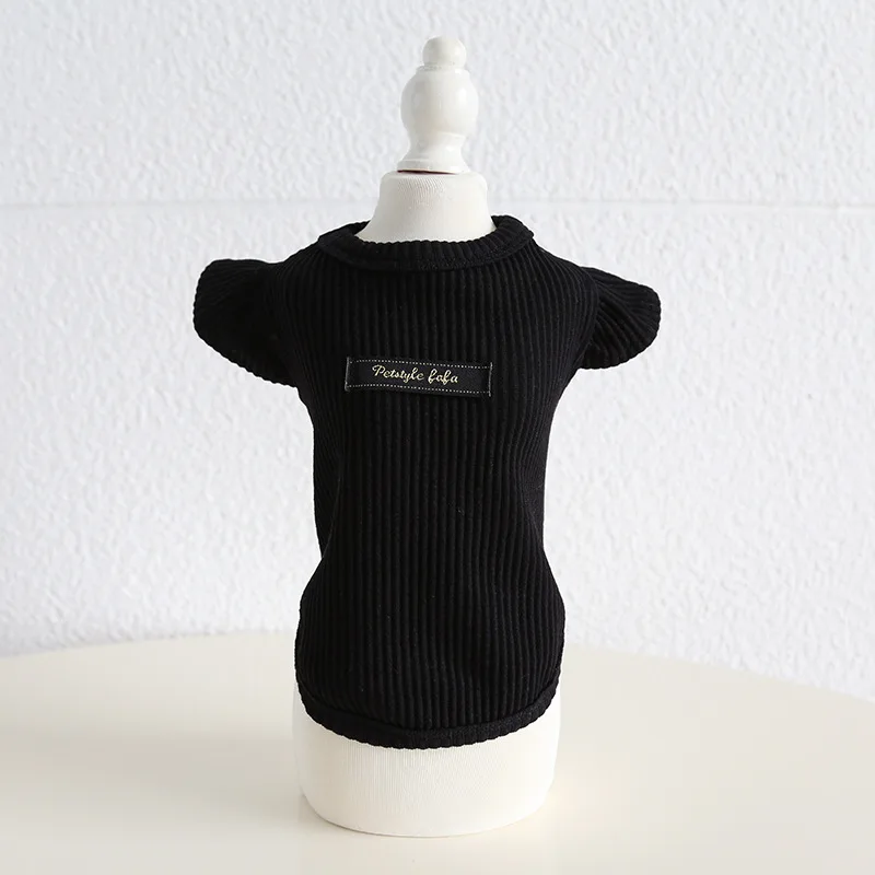 Autumn and Winter New Style Lapel Fly Sleeve Base Shirt High Neck Cat Clothing Pet Base Shirt Clothes Dog Hoodie Puppy Clothes Autumn and Winter New Style Lapel Fly Sleeve Base Shirt High Neck Cat Clothing Pet Base Shirt Clothes Dog Hoodie Puppy Clothes