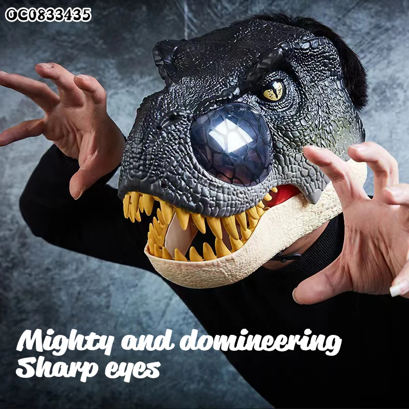 Jurassic Dinosaur Mask Voice Light Sound Effect Party Toy Role Playing Boys Girls Birthday Gift Adult Funny Outdoor Mask Gift Jurassic Dinosaur Mask Voice Light Sound Effect Party Toy Role Playing Boys Girls Birthday Gift Adult Funny Outdoor Mask Gift