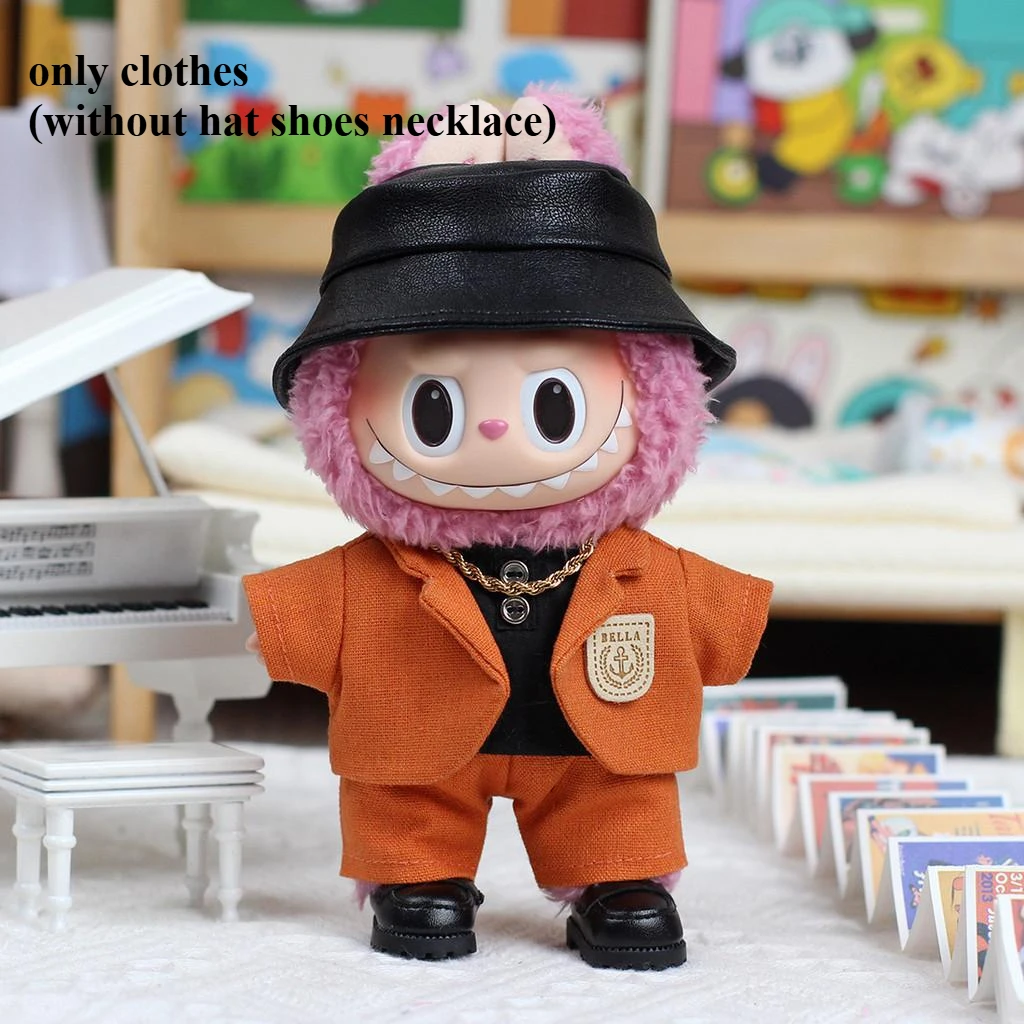 Mini Doll'S Clothes Outfit Accessories For 15-17cm Ropa Labubu and 10cm cotton doll handsome suit Clothing Mini Doll'S Clothes Outfit Accessories For 15-17cm Ropa Labubu and 10cm cotton doll handsome suit Clothing