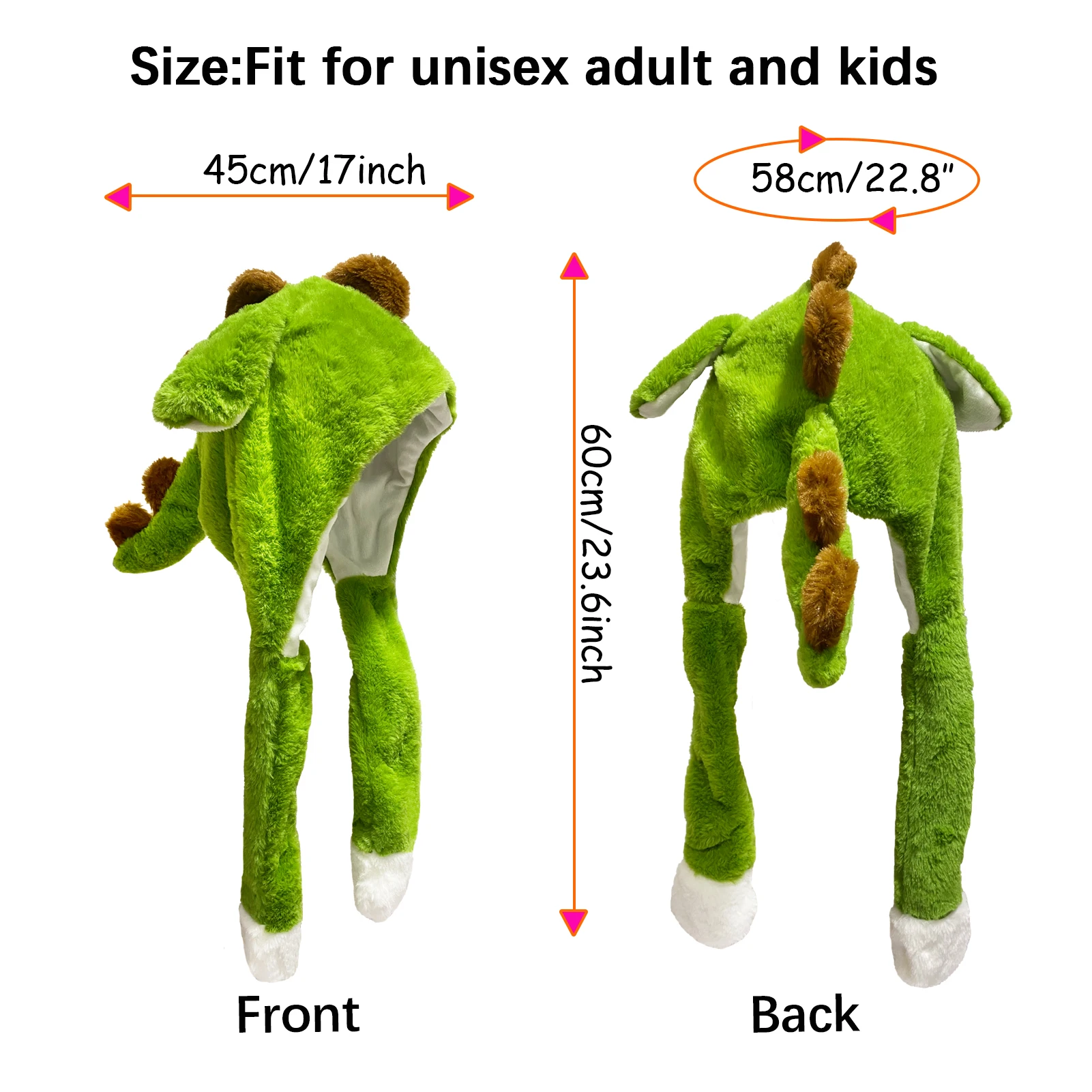 Dinosaur Ear Move Hat Animal Plush Bunny Ears Moving Jumping Up Dress Up Cosplay Party for Kids Adult Halloween Christmas Gift Dinosaur Ear Move Hat Animal Plush Bunny Ears Moving Jumping Up Dress Up Cosplay Party for Kids Adult Halloween Christmas Gift