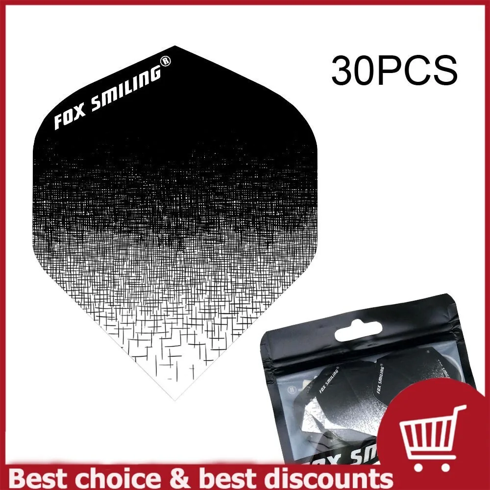 Fox Smiling 30PCS With Very Good Quality Dart Flights PET Darts Flights Professional Dart Accessories  Dardos Feather Leaves