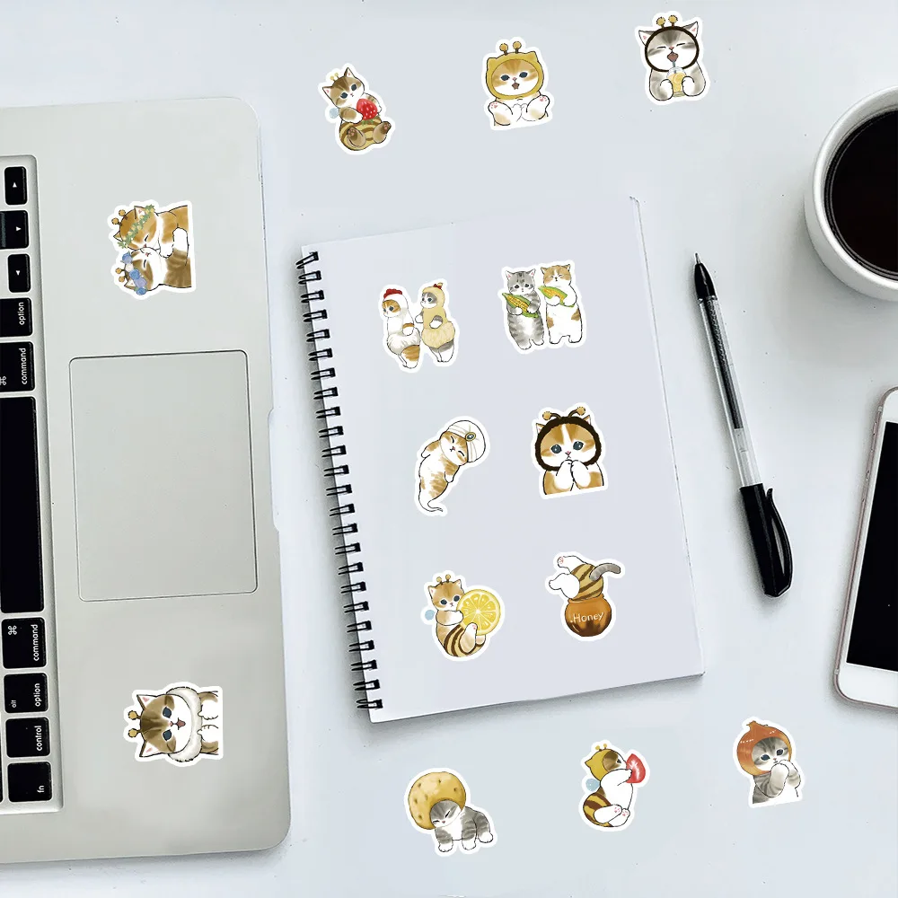 100pcs/Set Shark Cat Sticker Decoration Luggage Phone Case Water Cup Scrapbook Waterproof Decal Stickers Toy 100pcs/Set Shark Cat Sticker Decoration Luggage Phone Case Water Cup Scrapbook Waterproof Decal Stickers Toy