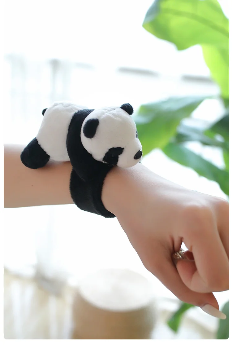1pc Kawaii Animal Slap Snap Wrap Wristband Bracelet Panda Plush Hand Ring Wristband For Kids Toys Birthday Elegant Present 1pc Kawaii Animal Slap Snap Wrap Wristband Bracelet Panda Plush Hand Ring Wristband For Kids Toys Birthday Elegant Present