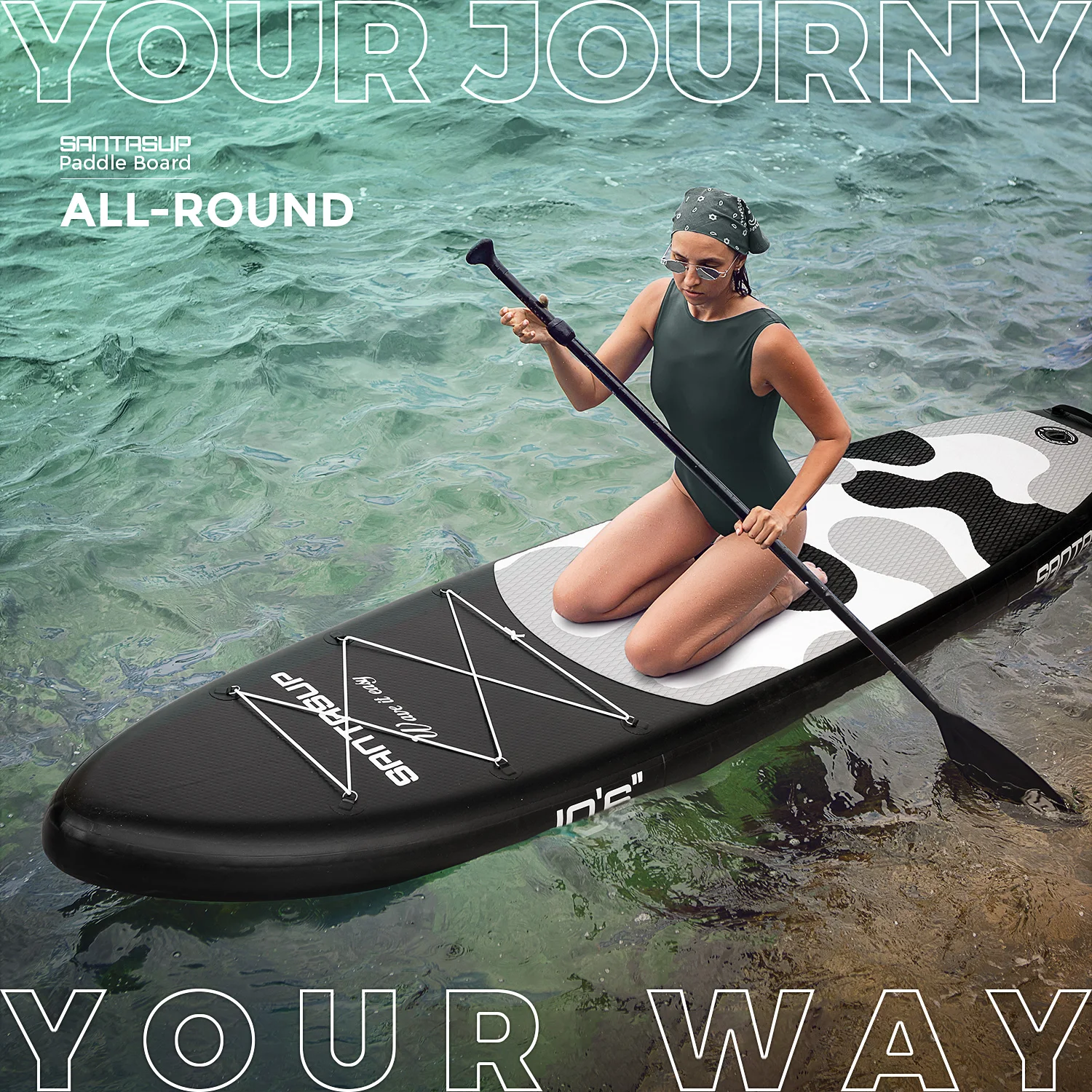 SUP Board Suits Inflatable Stand Up Paddle Boards 10 ft 6 in with Premium SUP Paddle Board Accessories, Wide Stable Design SUP Board Suits Inflatable Stand Up Paddle Boards 10 ft 6 in with Premium SUP Paddle Board Accessories, Wide Stable Design