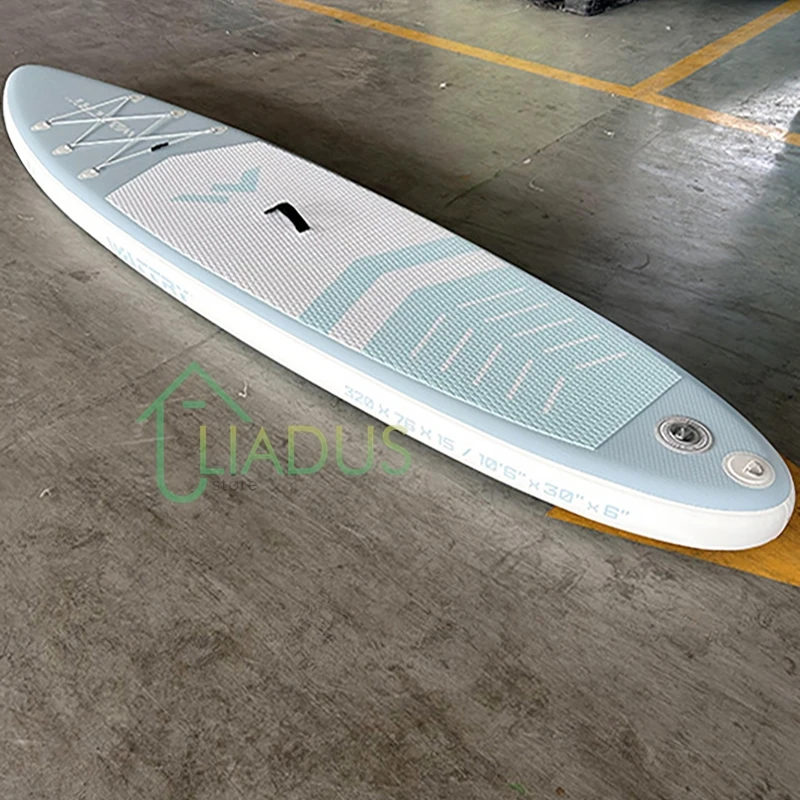 SUP Inflatable Paddle Board Surfing Competition Water Paddle Board Water Skiing Professional Surfboard with Paddle Pump Backpack