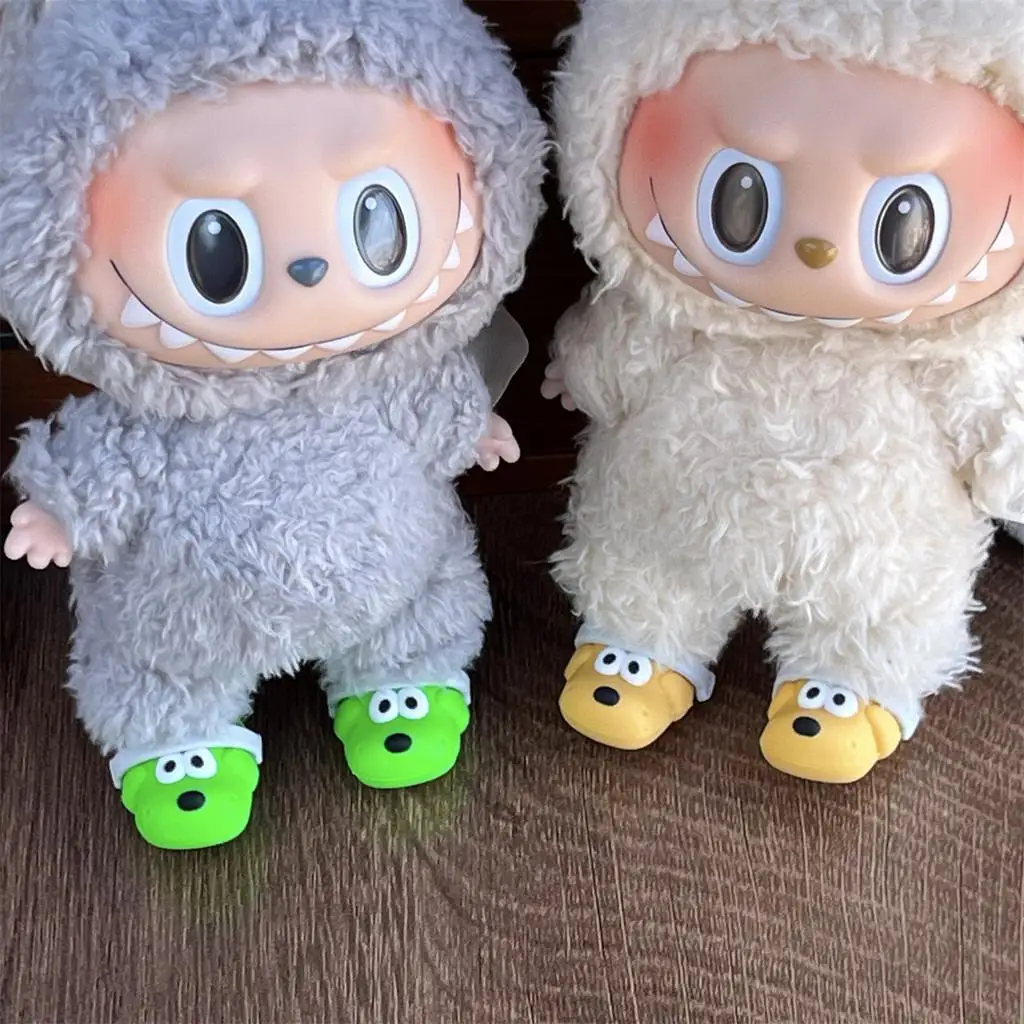 For 17cm labubu shoes puppy dog slippers Dolls Shoes Slipper Toys Casual Sandal Dolls Accessories DIY Doll Toys For 17cm labubu shoes puppy dog slippers Dolls Shoes Slipper Toys Casual Sandal Dolls Accessories DIY Doll Toys