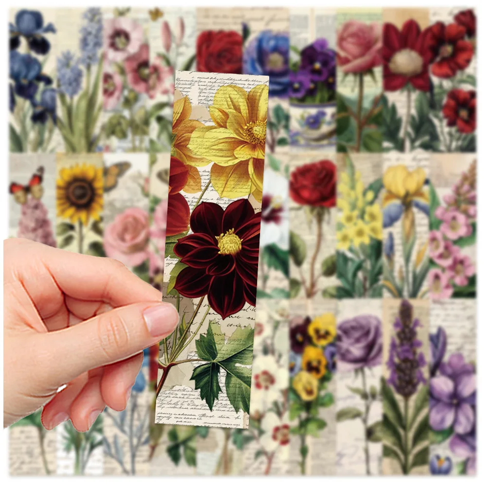 30Pcs Vintage Flowers Bookmarks Books Labeled Students Stationary Supplies DIY Creative Aesthetic Bookmark Reading Pages 30Pcs Vintage Flowers Bookmarks Books Labeled Students Stationary Supplies DIY Creative Aesthetic Bookmark Reading Pages