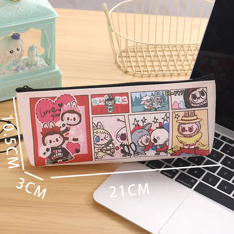 Cartoon Cute Labubu Stationery Bag Toy Kawaii Student Supplies Pencil Box Coin Wallet Cosmetics Bag Storage Bag Children's Gifts Cartoon Cute Labubu Stationery Bag Toy Kawaii Student Supplies Pencil Box Coin Wallet Cosmetics Bag Storage Bag Children's Gifts
