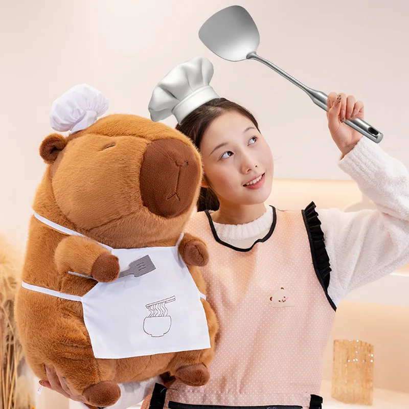 28-50cm Cook Capybara Plush Simulation Baker Kapibala Anime Fluffty Toy Cute Bread Doll Stuffed Animals Soft Doll Xmas Gift 28-50cm Cook Capybara Plush Simulation Baker Kapibala Anime Fluffty Toy Cute Bread Doll Stuffed Animals Soft Doll Xmas Gift