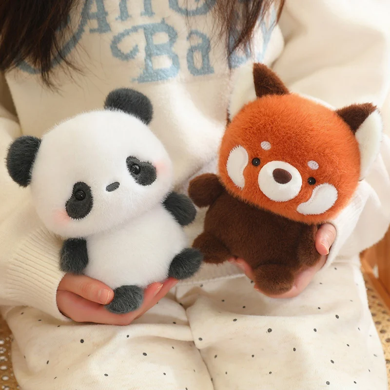 Cute Sitting Animals Red Panda Fox Sloth Cat Soft Plush Dolls Stuffed Capybara Pig Plushie Baby Toys Gifts For Children Cute Sitting Animals Red Panda Fox Sloth Cat Soft Plush Dolls Stuffed Capybara Pig Plushie Baby Toys Gifts For Children