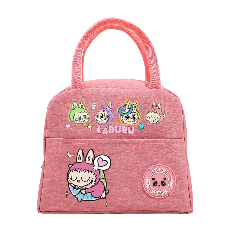 Labubu Kids Anime Cute Lunch Bag Children Cartoon Printed Bento Bags Girl Fashion Handbags Casual Accessories Storage Pouch Gift Labubu Kids Anime Cute Lunch Bag Children Cartoon Printed Bento Bags Girl Fashion Handbags Casual Accessories Storage Pouch Gift