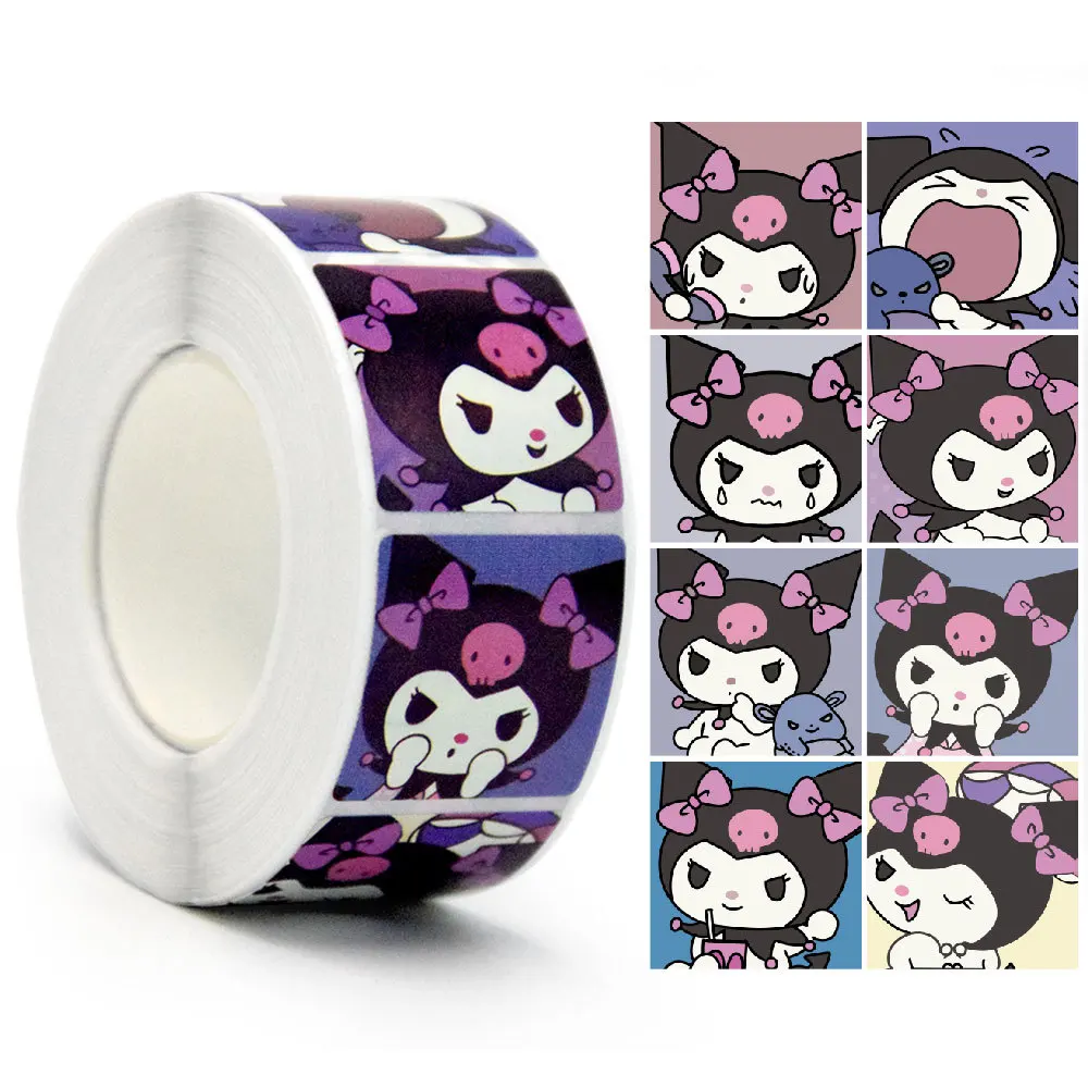 500Pcs/Roll Sanrio Stickers Kawaii Hello Kitty Melody Kuromi Cinnamoroll Luggage Graffiti Decals Kid Toy Decoration Sticker Gift 500Pcs/Roll Sanrio Stickers Kawaii Hello Kitty Melody Kuromi Cinnamoroll Luggage Graffiti Decals Kid Toy Decoration Sticker Gift