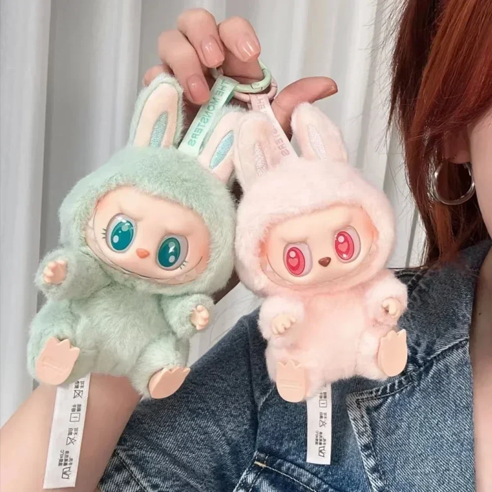 High Quality Macaron Second Generation Monster Labubu Sitting Party Vinyl Plush Blind Box Decoration Surprise Box Doll Birthday