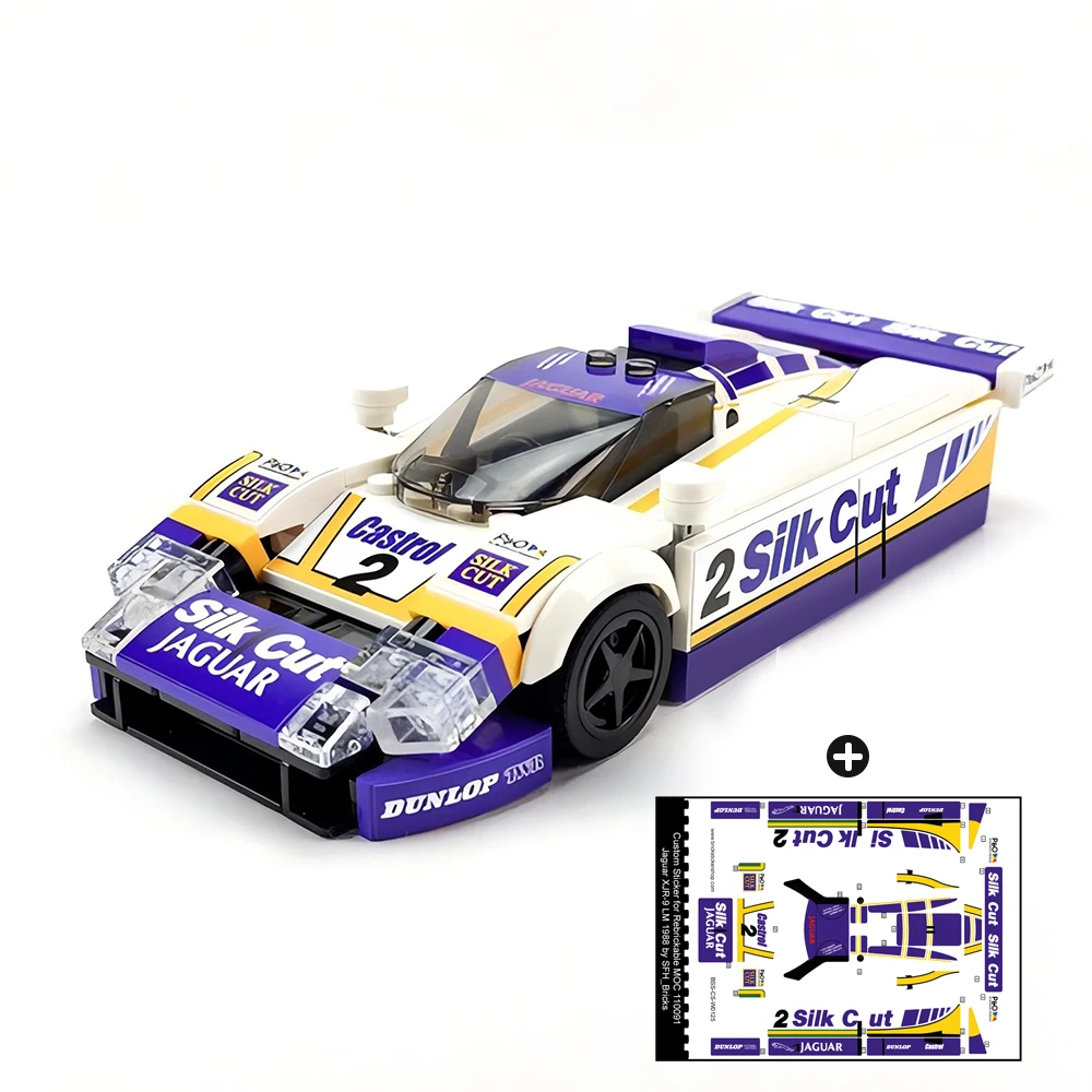 268PCS MOC Speed Champion 1988 World Sports Car Championship XJR-9 Racing Model Building Blocks Children's Toys Christmas Gift 268PCS MOC Speed Champion 1988 World Sports Car Championship XJR-9 Racing Model Building Blocks Children's Toys Christmas Gift
