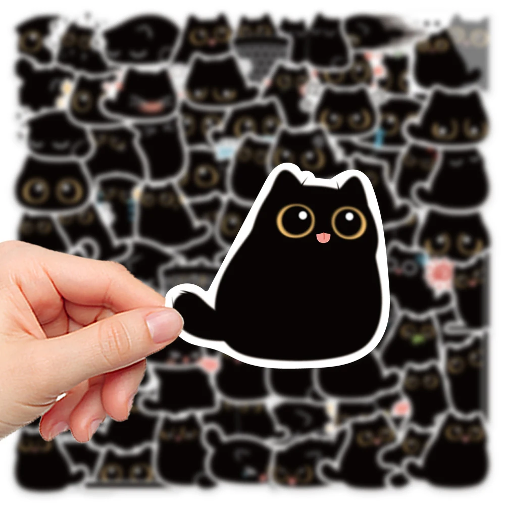 10/20/40/80PCS Black Cat Cute Kawaii Stickers Vintage For DIY Notebook Scrapbooking Motorcycle Laptop Luggage Graffiti Decals 10/20/40/80PCS Black Cat Cute Kawaii Stickers Vintage For DIY Notebook Scrapbooking Motorcycle Laptop Luggage Graffiti Decals