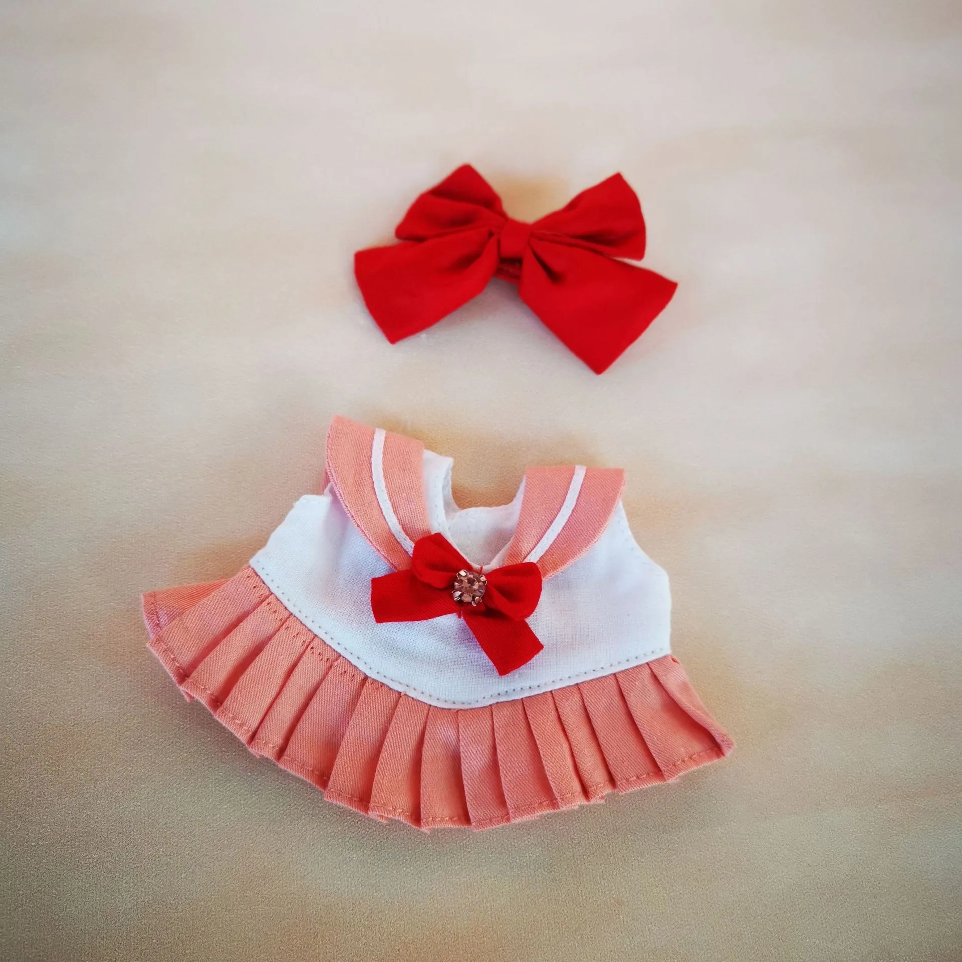 New 17cm Labubu Clothes V1 Labubu Cute Sailor Uniform Vinyl Doll Labubu Beautiful Girl Warrior Clothes Sitting Party Gifts New 17cm Labubu Clothes V1 Labubu Cute Sailor Uniform Vinyl Doll Labubu Beautiful Girl Warrior Clothes Sitting Party Gifts