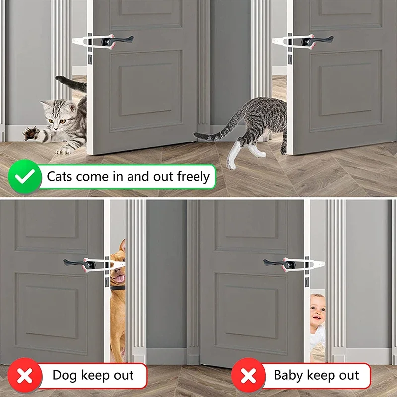 Pet Cat Door Holder Latch Prevents Dogs From Entering Plastic Adjustable Elastic Gate Lock Flex Latch Strap Keep Dog Out Pet Cat Door Holder Latch Prevents Dogs From Entering Plastic Adjustable Elastic Gate Lock Flex Latch Strap Keep Dog Out