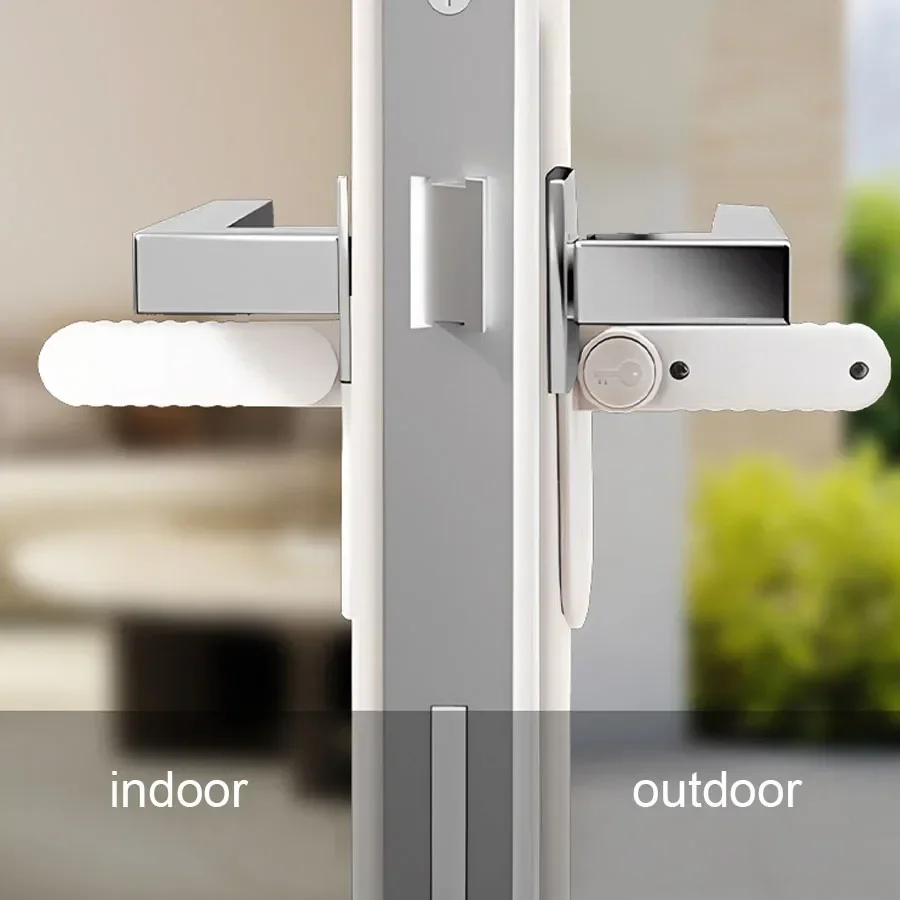 Door Lever Lock Universal Anti-open Handle Child Baby Safety Locks Punch-free Multifunction Hidden Button Buckle Safety Lock Door Lever Lock Universal Anti-open Handle Child Baby Safety Locks Punch-free Multifunction Hidden Button Buckle Safety Lock