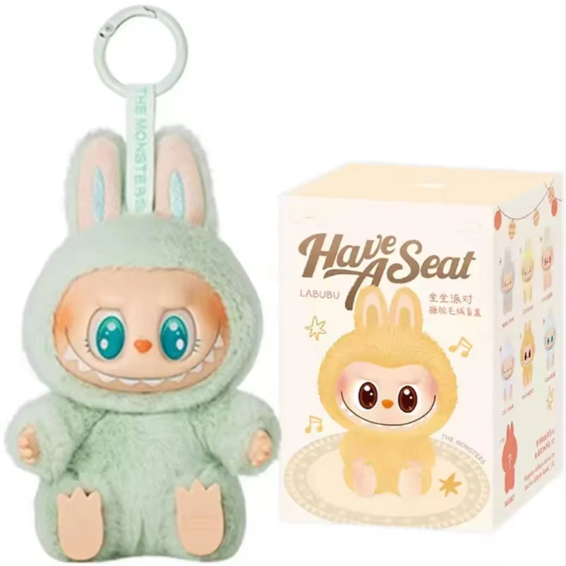 Labubu Monster V3 2 Collection Series Blind Box Teddy Vinyl Toy Animated Character Face Doll Mystery Surprise Keychain Kids Gift