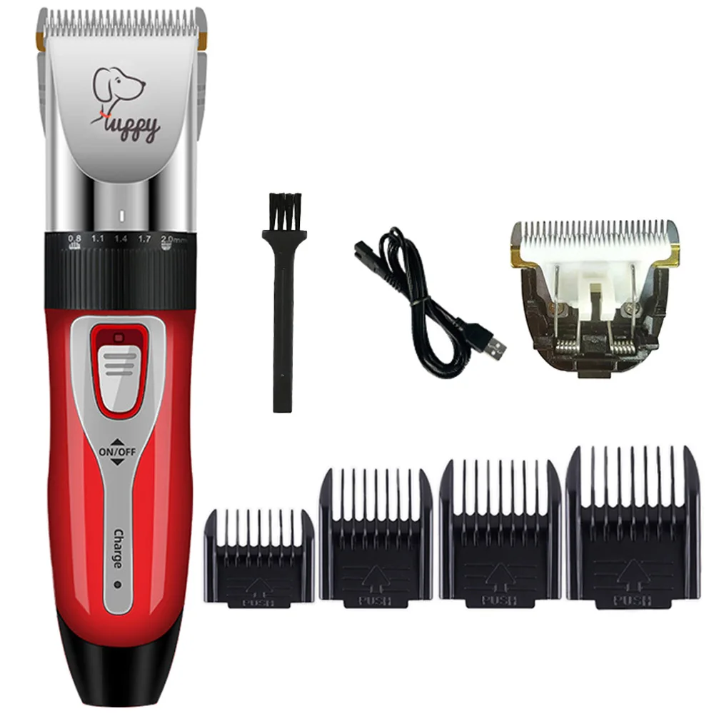 Dog Cat Clipper Hair Clippers Grooming Haircut Pet Shaver Full Set Pets Rechargeable Professional Cutter Shaver Cutting Machine