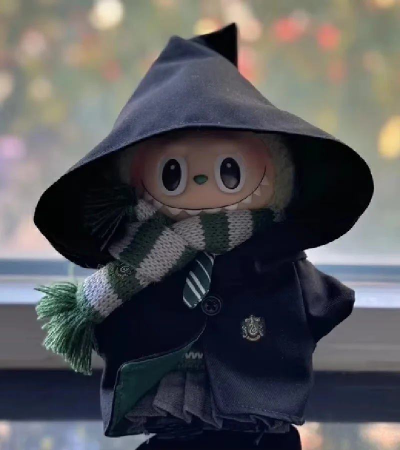 Labubu Rabu Doll Clothes Set Pendant Doll Clothes Decoration 15 17cm Size Doll Clothes School Uniform Magic Academy