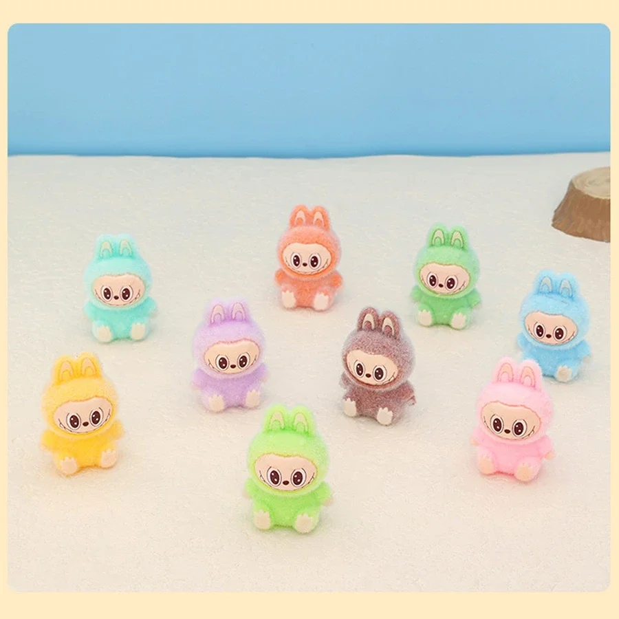 9PCS/Set 4cm Cartoon Labubu Series Mini Flocking Exquisite Cute Doll Gift Diy Pendant Accessories Decoration Kawaii Toys Gifts 9PCS/Set 4cm Cartoon Labubu Series Mini Flocking Exquisite Cute Doll Gift Diy Pendant Accessories Decoration Kawaii Toys Gifts