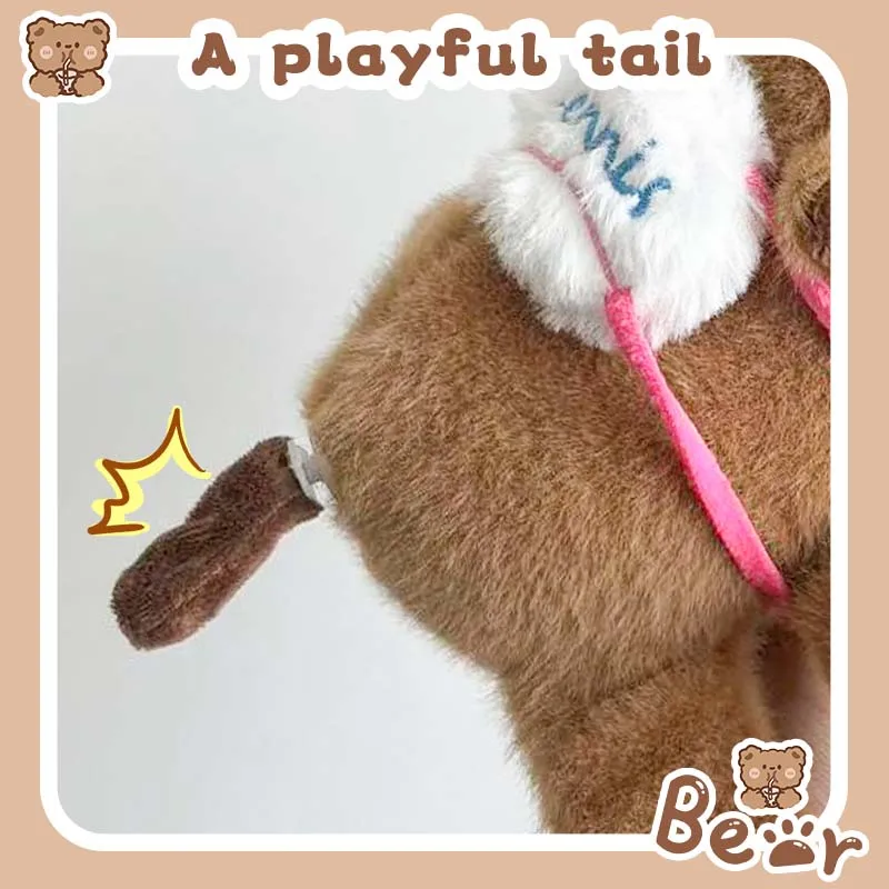 New Kapibala Plush Toy with Tail Simulation Dolphin Plush Bracelet, Animal Backpack Bracelet Gift for Children and Friends New Kapibala Plush Toy with Tail Simulation Dolphin Plush Bracelet, Animal Backpack Bracelet Gift for Children and Friends