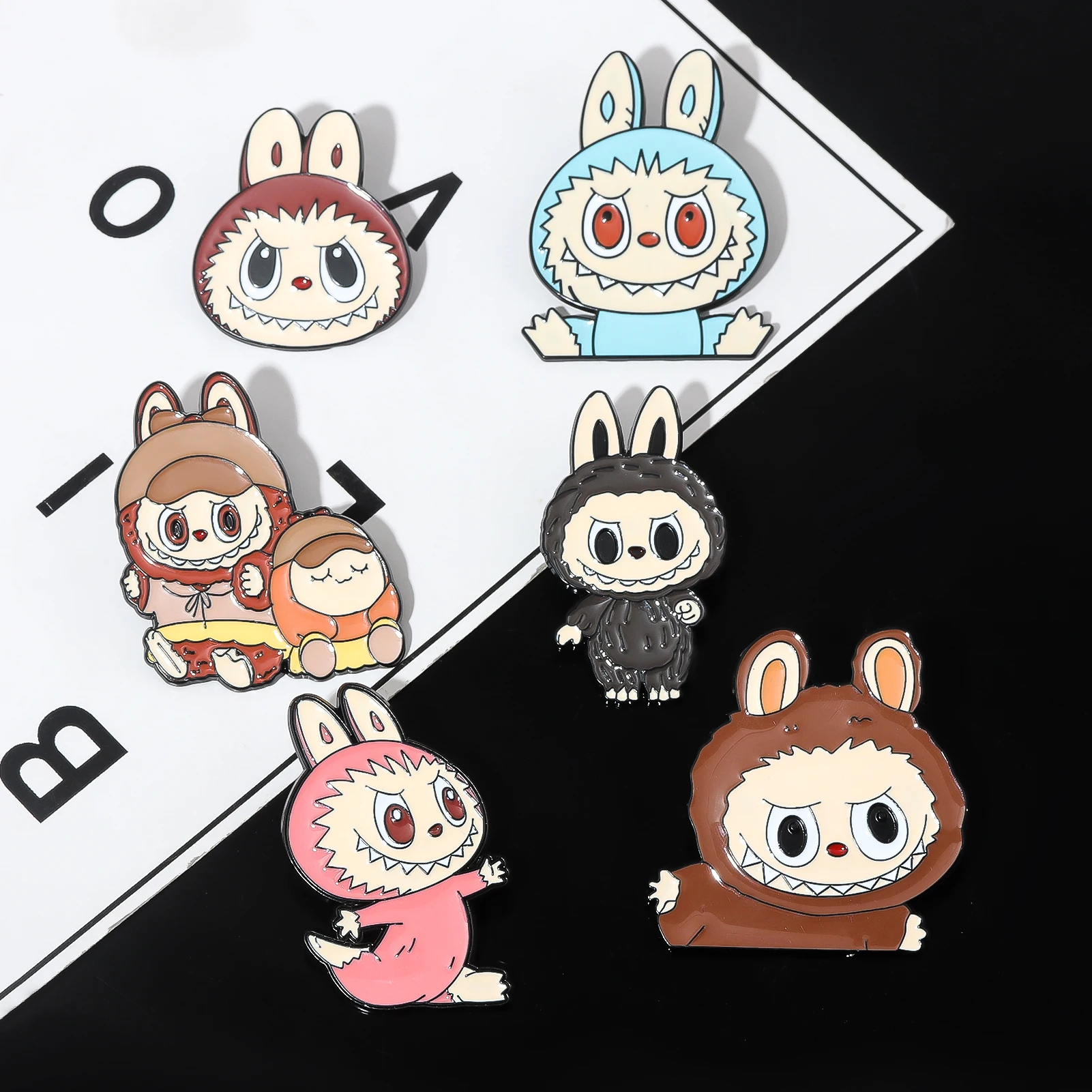 Anime Metal Enamel Labubu Brooch Cartoon Cute Studen Badge Pins Comic Fans Gift Men Women Backpack Jewelry Accessories Anime Metal Enamel Labubu Brooch Cartoon Cute Studen Badge Pins Comic Fans Gift Men Women Backpack Jewelry Accessories