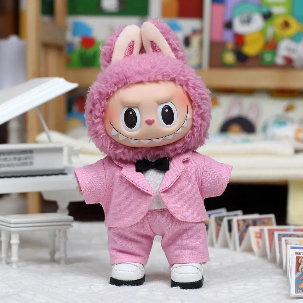 Mini Doll'S Clothes Outfit Accessories For 15-17cm Ropa Labubu and 10cm cotton doll handsome suit Clothing Mini Doll'S Clothes Outfit Accessories For 15-17cm Ropa Labubu and 10cm cotton doll handsome suit Clothing