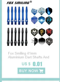 Fox Smiling 30PCS With Very Good Quality Dart Flights PET Darts Flights Professional Dart Accessories  Dardos Feather Leaves