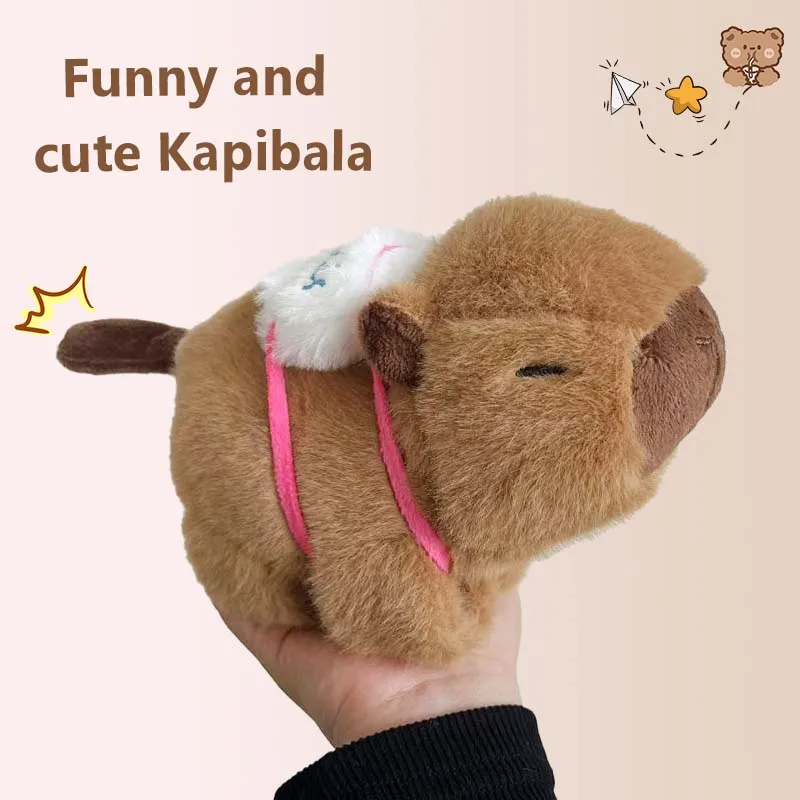 New Kapibala Plush Toy with Tail Simulation Dolphin Plush Bracelet, Animal Backpack Bracelet Gift for Children and Friends New Kapibala Plush Toy with Tail Simulation Dolphin Plush Bracelet, Animal Backpack Bracelet Gift for Children and Friends