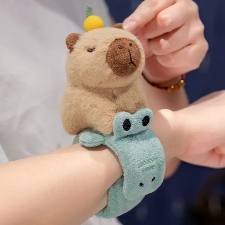 Cute Multicolor Plush Capybara Keychain Toy Cartoon Capybara Headgear Capybara Doll Accessories Guinea Pig Fluffty Animal Doll