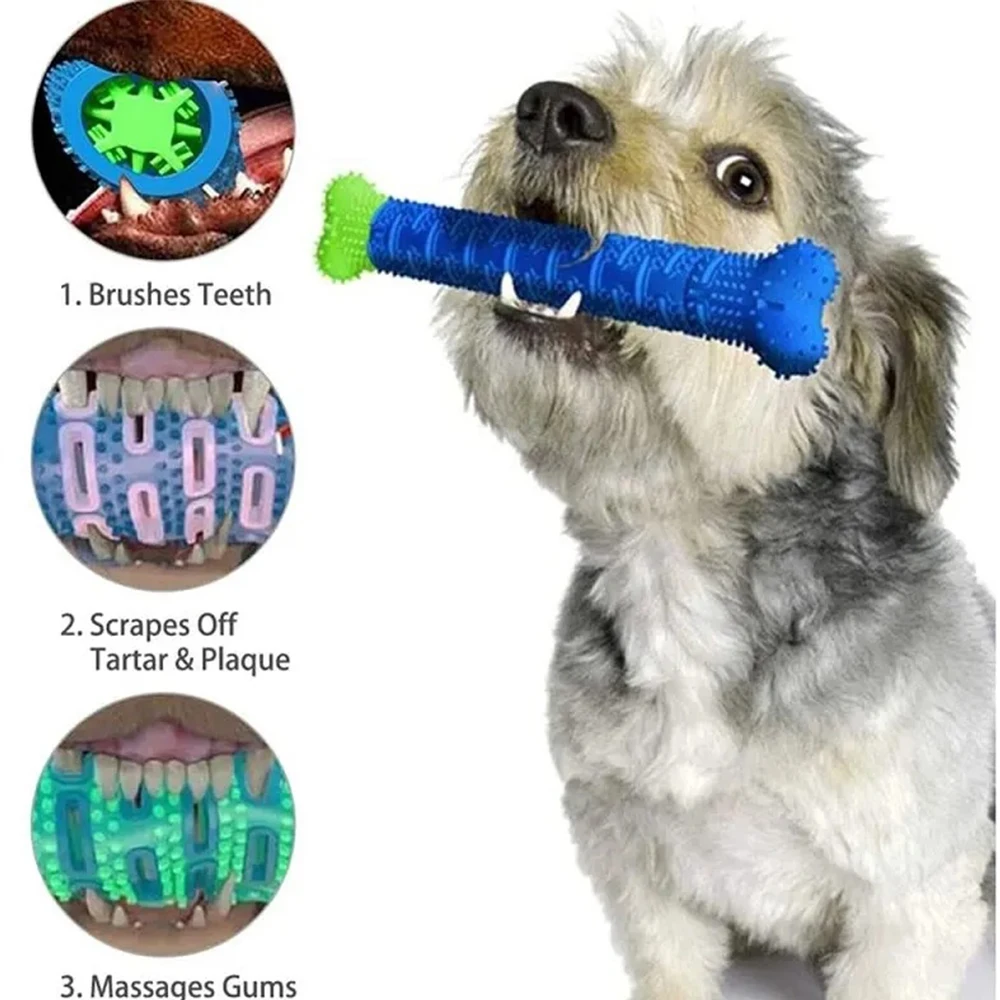 Dog Tooth Grinding Stick Food Grade Cleaning Massager Rubber Tooth Brush Chewing Toy Teeth Cleaning Pet with Slight Bite Force Dog Tooth Grinding Stick Food Grade Cleaning Massager Rubber Tooth Brush Chewing Toy Teeth Cleaning Pet with Slight Bite Force