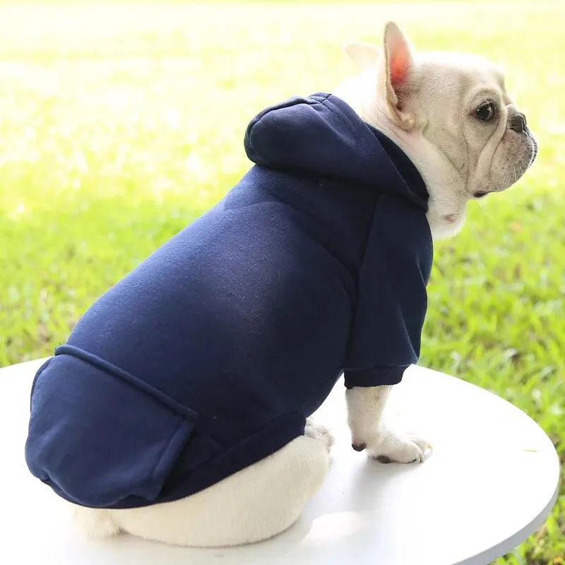 Fashion Dog Clothing Autumn And Winter Small Pet Clothes Thickening Warm Solid Color Two-Feet Hooded Wweater Casual Pet Products Fashion Dog Clothing Autumn And Winter Small Pet Clothes Thickening Warm Solid Color Two-Feet Hooded Wweater Casual Pet Products