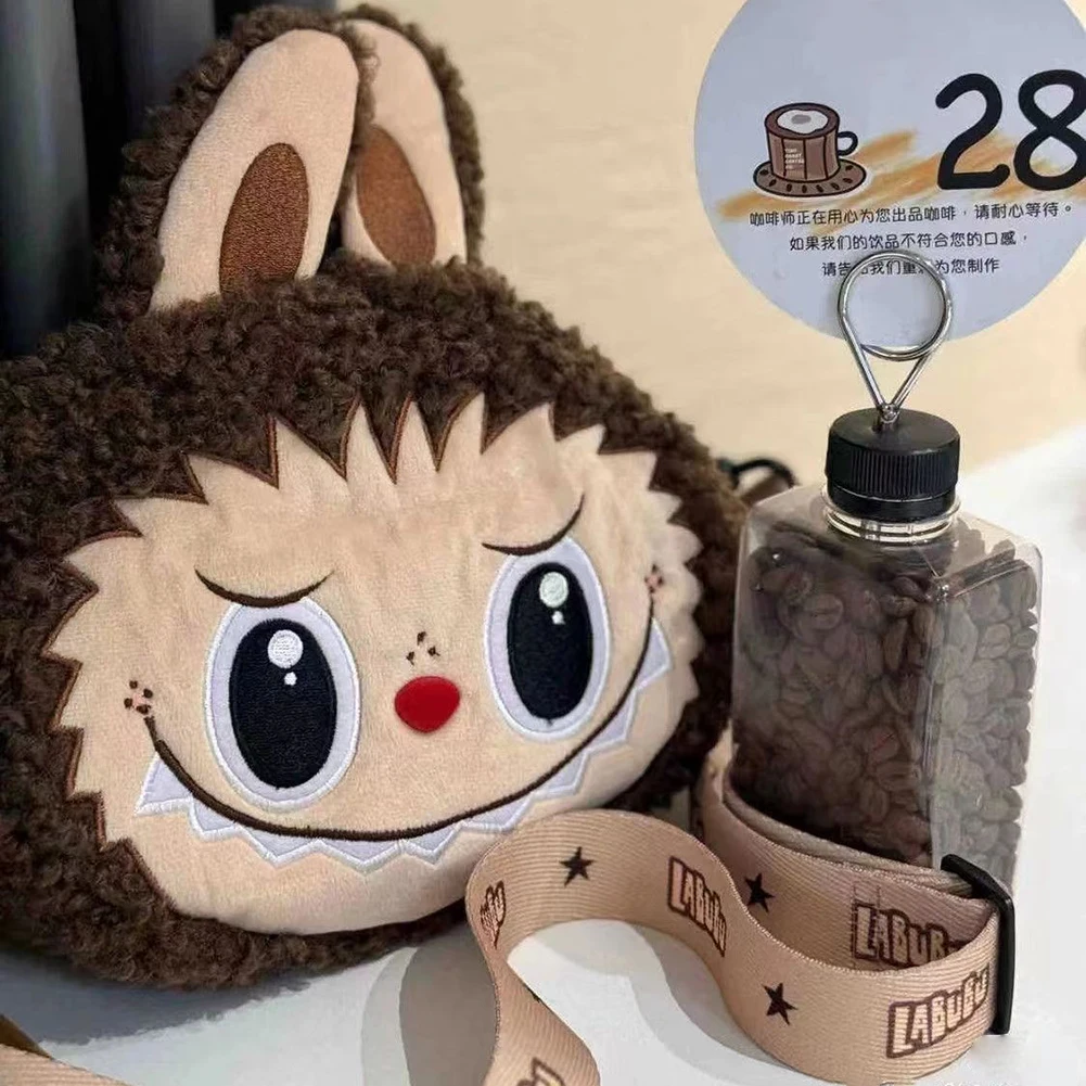 Cartoon Labubu Plush Cross-boday Bag Lightweight Adorable Multi-Compartment Cartoon Daypack Perfect Present for Kids Boys Girls Cartoon Labubu Plush Cross-boday Bag Lightweight Adorable Multi-Compartment Cartoon Daypack Perfect Present for Kids Boys Girls