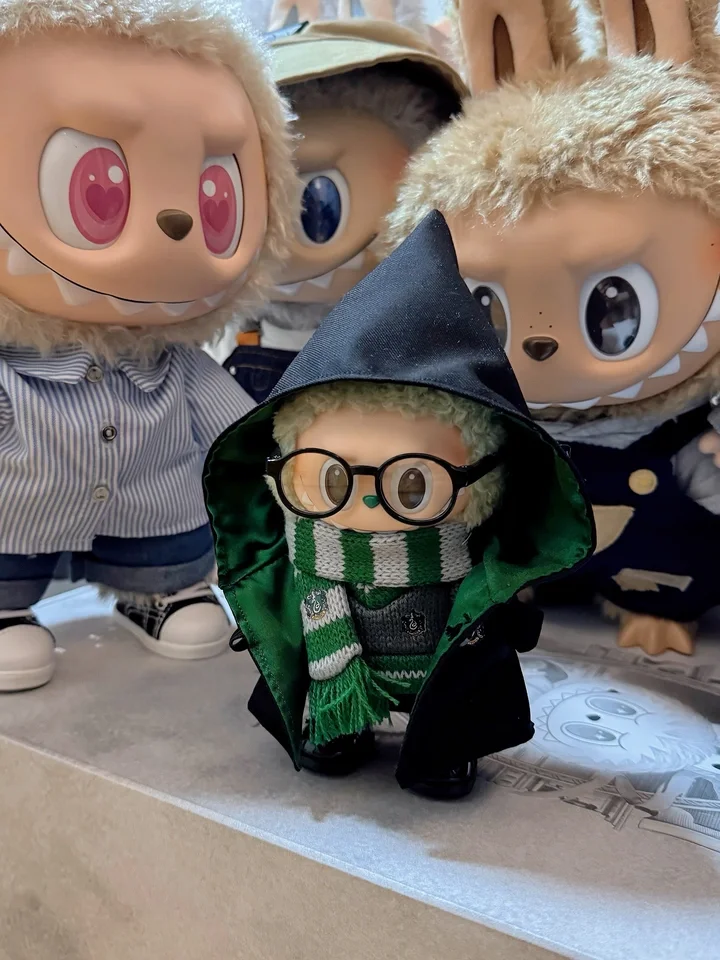 Labubu Rabu Doll Clothes Set Pendant Doll Clothes Decoration 15 17cm Size Doll Clothes School Uniform Magic Academy