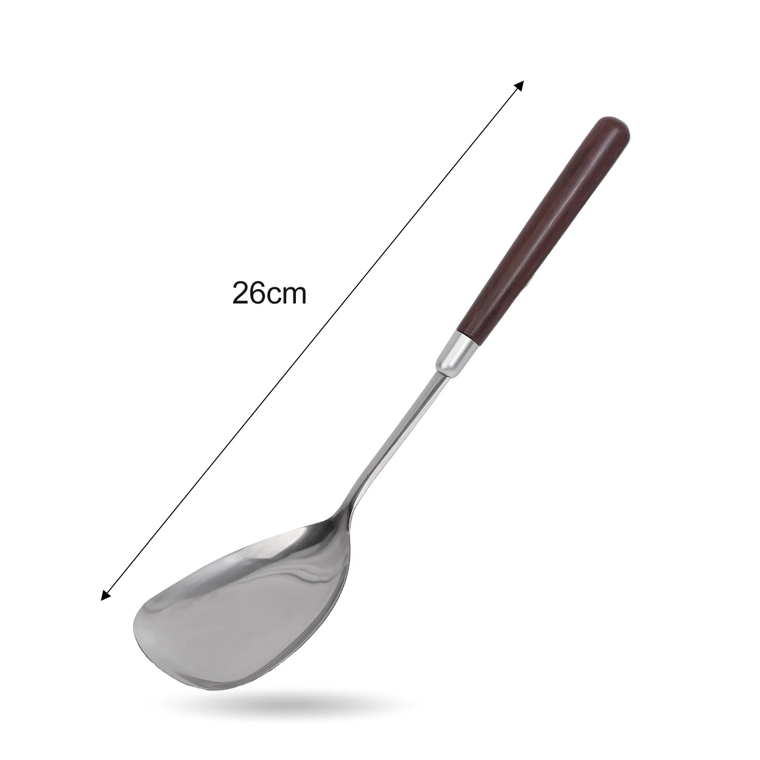 Stainless Steel Wood Handle Shovel Fried Fish Spatulas Steak Shovel Household Spoon Anti-hot Soup Spoon Kitchen Cooking Utensils Stainless Steel Wood Handle Shovel Fried Fish Spatulas Steak Shovel Household Spoon Anti-hot Soup Spoon Kitchen Cooking Utensils