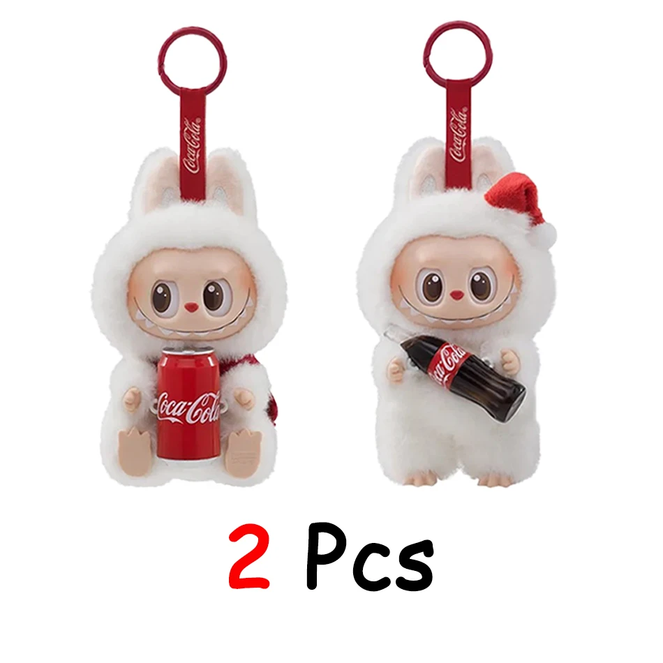 Labubu os monstros batimento cardíaco macaron esmalte rosto caixa cega estatueta de pvc bonito pingente ornamento boneca decoraç