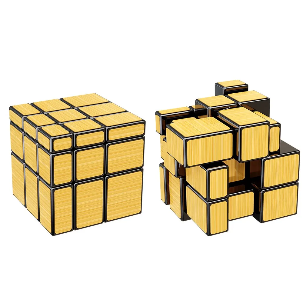 SENGSO Mirror Magic Cube 2x2 3x3 Golden Silver Magic Cubo Profession Puzzle High Quality Children's Toys SENGSO Mirror Magic Cube 2x2 3x3 Golden Silver Magic Cubo Profession Puzzle High Quality Children's Toys