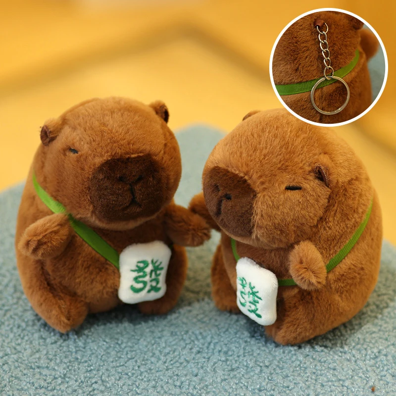 Cartoon Capybara Plush Keychain Bag Pendant Hanging Decoration Cute Stuffed Doll Toy Desktop Doll Ornament Car Keyring Kids Gift Cartoon Capybara Plush Keychain Bag Pendant Hanging Decoration Cute Stuffed Doll Toy Desktop Doll Ornament Car Keyring Kids Gift