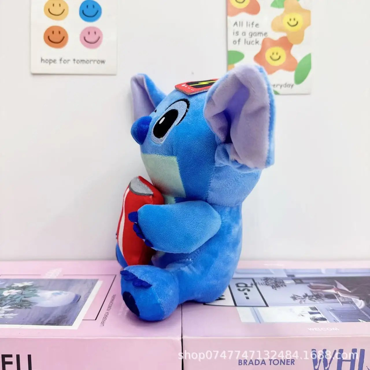 New 22cm Cute Cartoon Stitch Plush Toy 8 Inch Cute Funny Stitch Doll Drag Stitch Capybara Children'S Toy Doll Birthday Gift