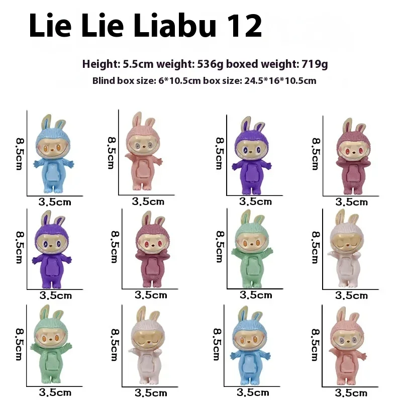 Labubu Hippers Blind Box Mini Figurine Doll Collection Pvc Model Toys Wholesale Children Birthday Christmas Toys Labubu Hippers Blind Box Mini Figurine Doll Collection Pvc Model Toys Wholesale Children Birthday Christmas Toys
