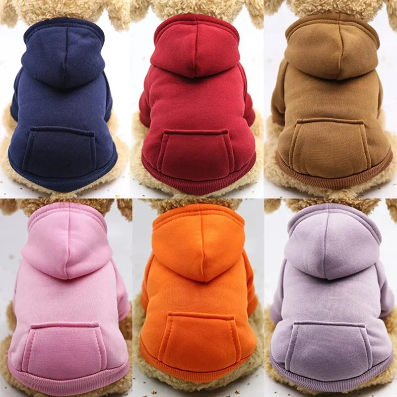 Fashion Dog Clothing Autumn And Winter Small Pet Clothes Thickening Warm Solid Color Two-Feet Hooded Wweater Casual Pet Products Fashion Dog Clothing Autumn And Winter Small Pet Clothes Thickening Warm Solid Color Two-Feet Hooded Wweater Casual Pet Products