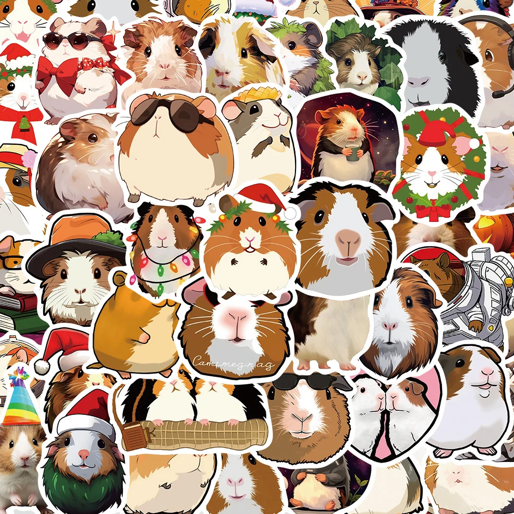 10/30/50pcs Animal Guinea Pig Cavy Stickers Cute Cartoon Decal for Laptop Phone Guitar Luggage Waterproof Graffiti Vinyl Sticker 10/30/50pcs Animal Guinea Pig Cavy Stickers Cute Cartoon Decal for Laptop Phone Guitar Luggage Waterproof Graffiti Vinyl Sticker