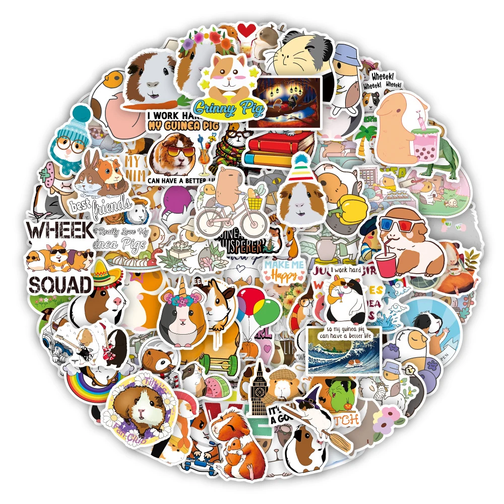10/30/50/100pcs Kawaii Guinea Pig Cartoon Stickers Cute Kids Decals Toy Phone Skateboard Notebook Funny Animal Graffiti Sticker 10/30/50/100pcs Kawaii Guinea Pig Cartoon Stickers Cute Kids Decals Toy Phone Skateboard Notebook Funny Animal Graffiti Sticker