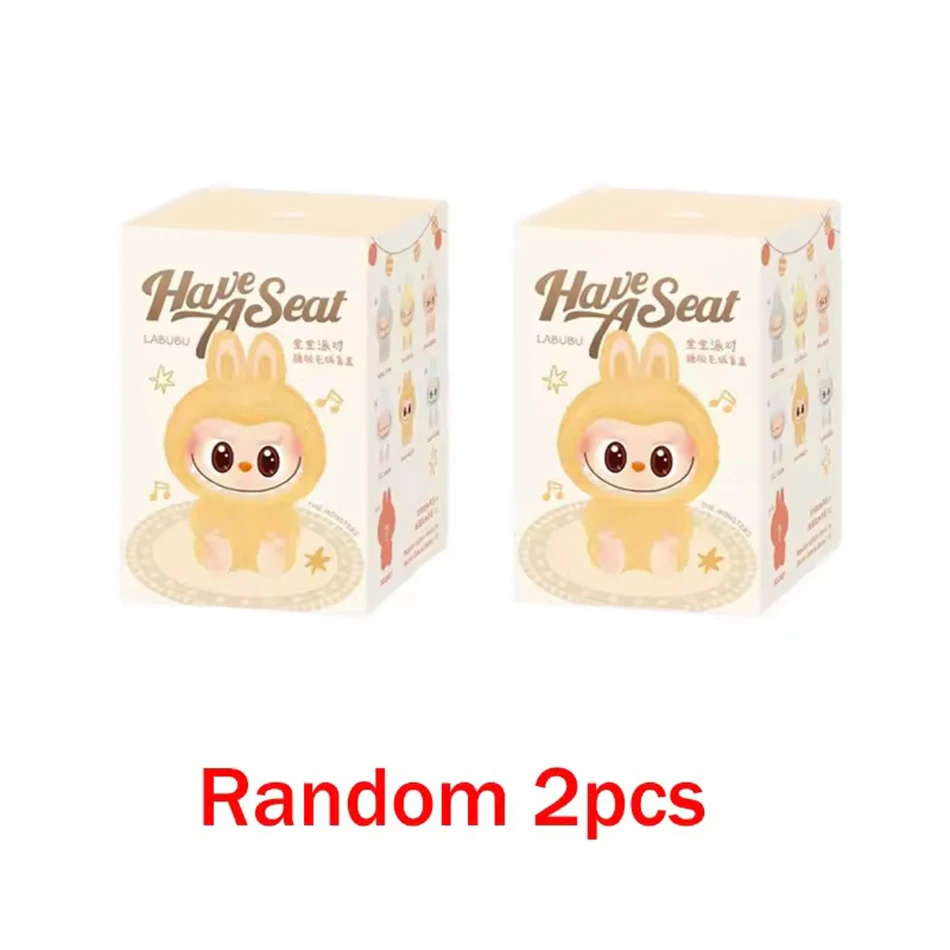 POP MART Macaron 2nd Generation Labubu Sitting Party Vinyl Plush Blind Box Gift Decorative ornaments POP MART Macaron 2nd Generation Labubu Sitting Party Vinyl Plush Blind Box Gift Decorative ornaments