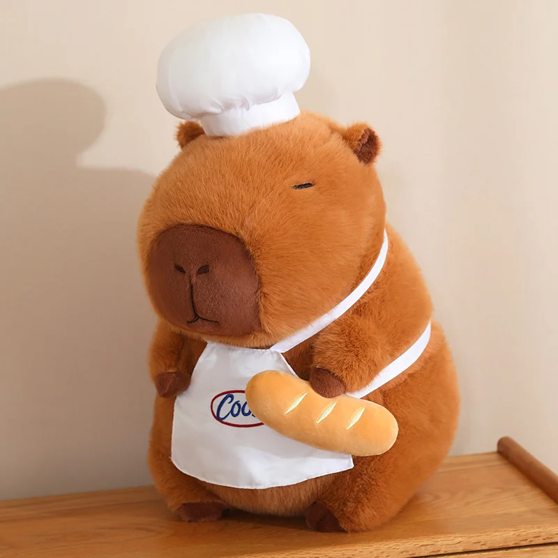 28-50cm Cook Capybara Plush Simulation Baker Kapibala Anime Fluffty Toy Cute Bread Doll Stuffed Animals Soft Doll Xmas Gift 28-50cm Cook Capybara Plush Simulation Baker Kapibala Anime Fluffty Toy Cute Bread Doll Stuffed Animals Soft Doll Xmas Gift